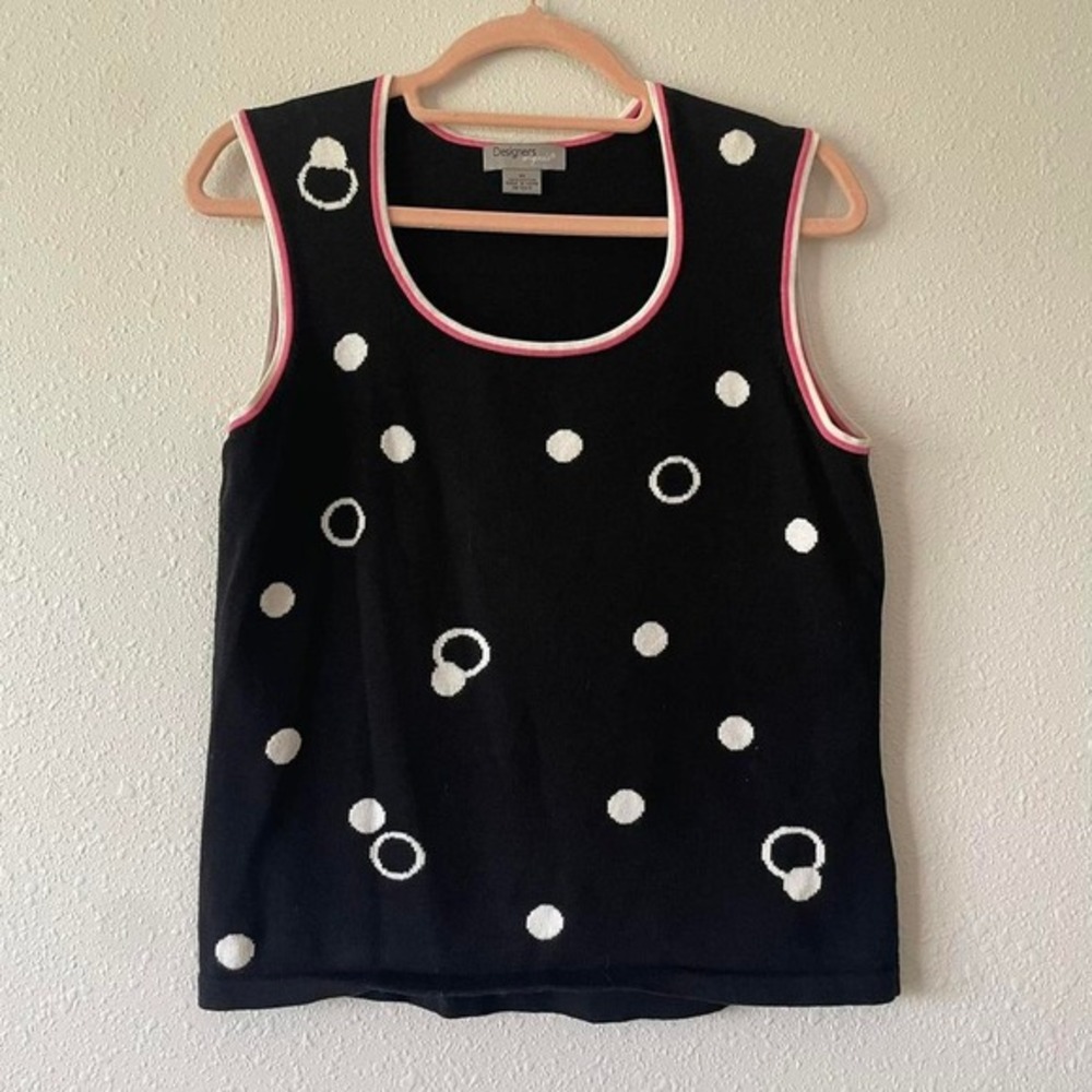 Adorable Y2K Twee Polka Dot Knit Tank‎ Top